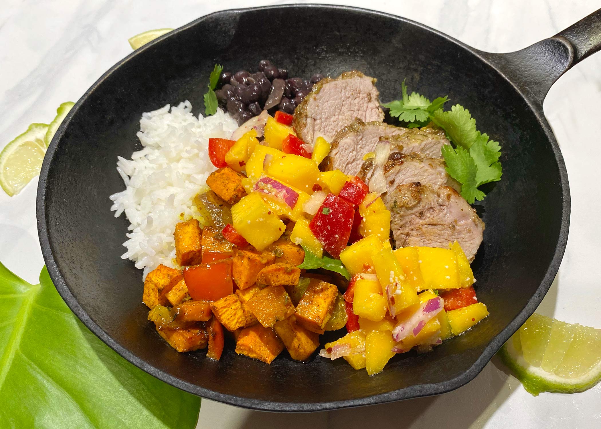 Island Curry Sweet Potato Bowl and Jerk Marinade