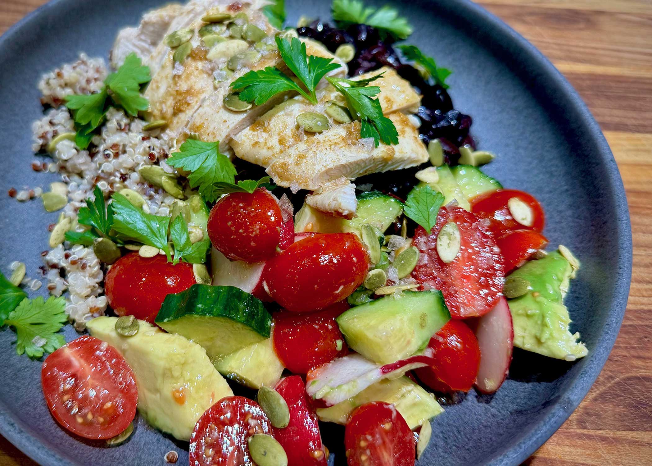 Garlic-y Lime Chicken Summer Supper